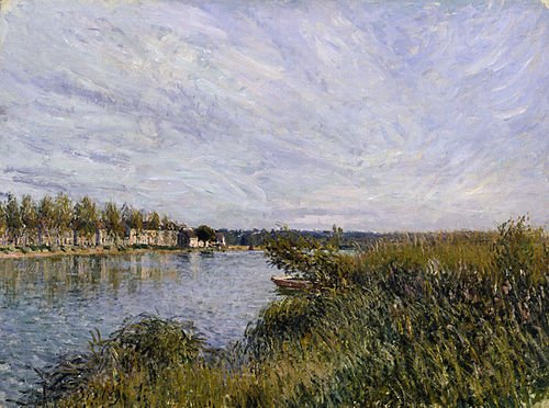 Vue of Saint-Mammès, 1880, Alfred Sisley