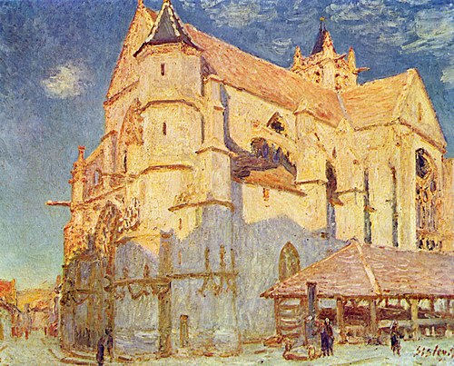 The Church in Moret (full sunlight), 1893, Alfred Sisley