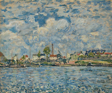La Seine au Point du jour, 1877, Alfred Sisley