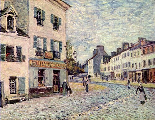 Une rue à Marly, 1876, Alfred Sisley