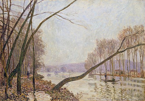 Bord de Seine en automne, 1876, Alfred Sisley