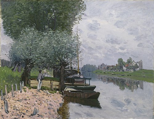 La Seine à Bougival, 1872, Alfred Sisley