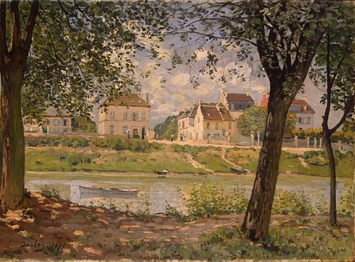 Village au bord de la Seine, 1872, Alfred Sisley