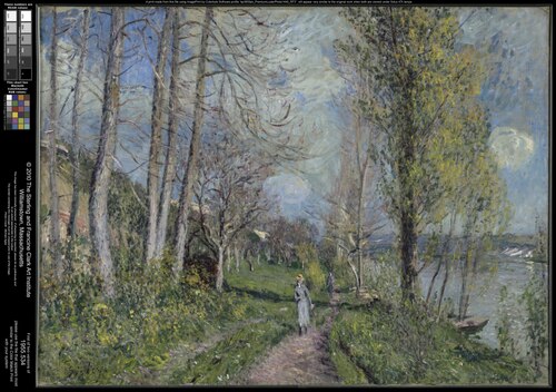 Bord de Seine à By, 1880, Alfred Sisley
