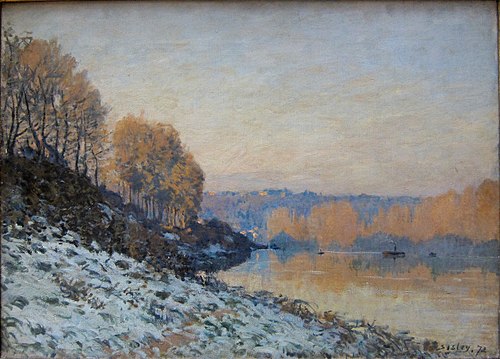 Port-Marly, gelée blanche, 1872, Alfred Sisley
