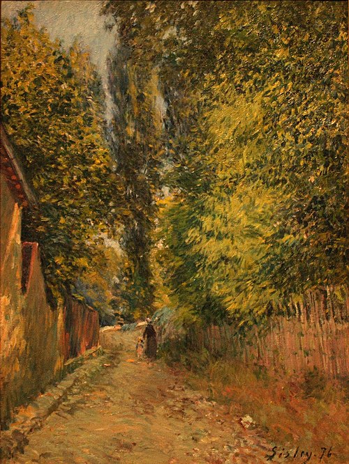 Neighbourhood of Louveciennes, 1876, Alfred Sisley
