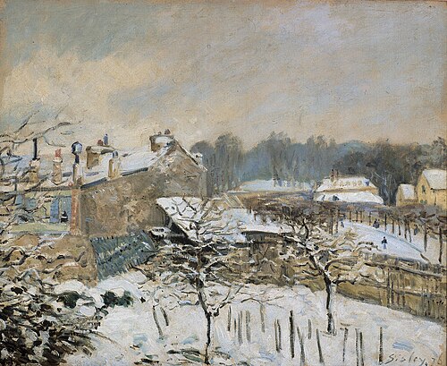 Effet de neige à Marly-le-Roi, 1876, Alfred Sisley