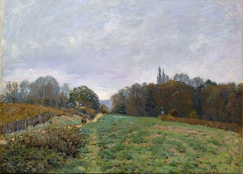 Paysage à Louveciennes, 1873, Alfred Sisley