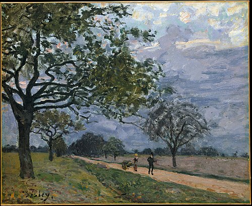 The Road from Versailles to Louveciennes, 1879, Alfred Sisley