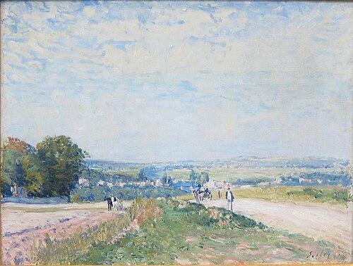La Route de Montbuisson à Louveciennes, 1875, Alfred Sisley
