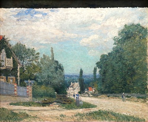 The Road to Louveciennes, 1874, Alfred Sisley