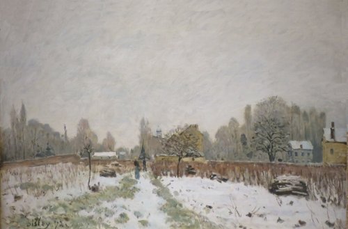 Louveciennes sous la neige, 1872, Alfred Sisley