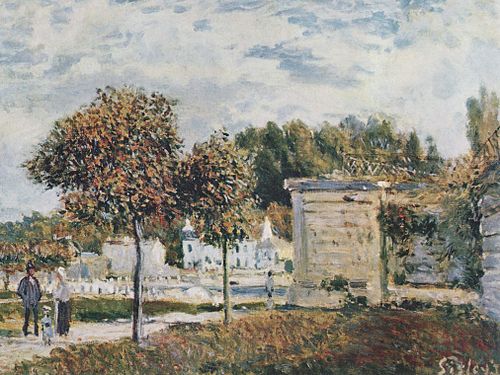 Bassin de Marly, 1875, Alfred Sisley