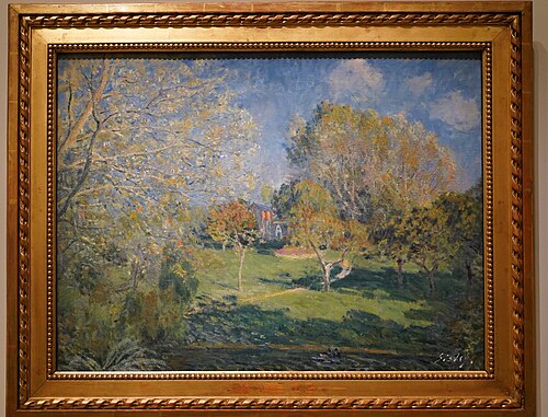 Le Jardin de Mr Hoschedé, Montgeron, 1881, Alfred Sisley