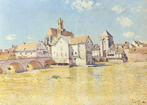 The Bridge in Moret in the Morning Light, 1888, Alfred Sisley