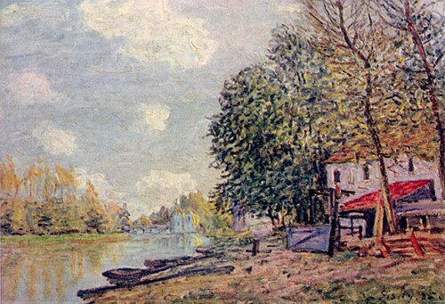 The Loing in Moret, 1888, Alfred Sisley