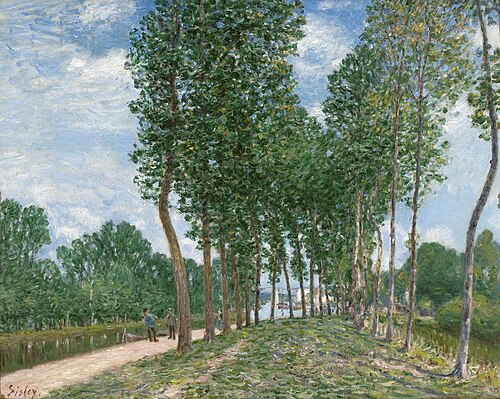 Banks of the Loing in Moret, 1892, Alfred Sisley