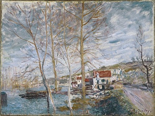 Flood at Moret, 1879, Alfred Sisley