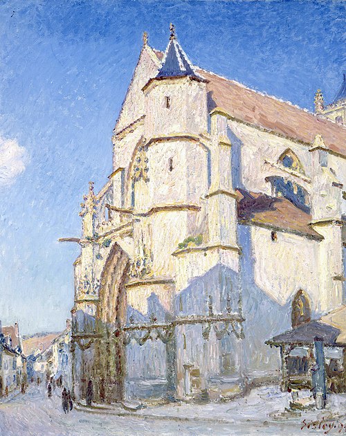 The Church in Moret, 1894, Alfred Sisley
