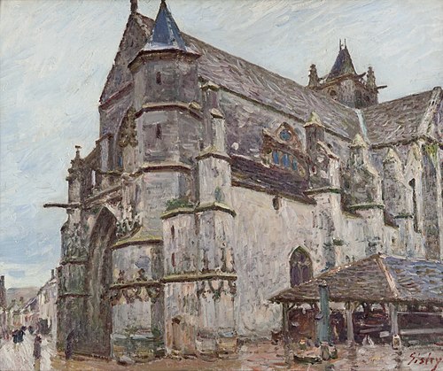 The Church in Moret under the Morning Rain, 1893, Alfred Sisley