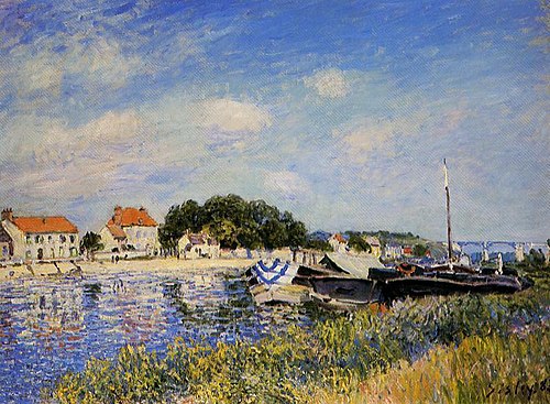 Banks of the Loing at Saint Mammès, 1885, Alfred Sisley