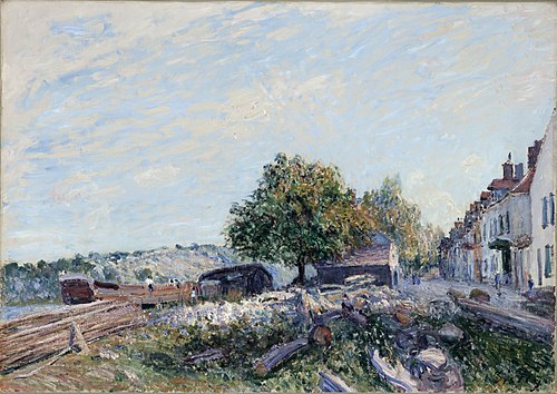 Saint Mammès, matin, 1884, Alfred Sisley