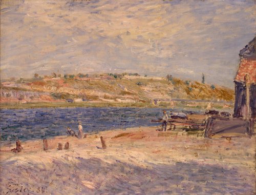 Bord du Loing à Saint-Mammès, 1884, Alfred Sisley