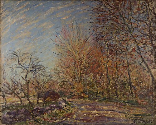 L'Orée de la forêt de Fontainebleau, 1885, Alfred Sisley