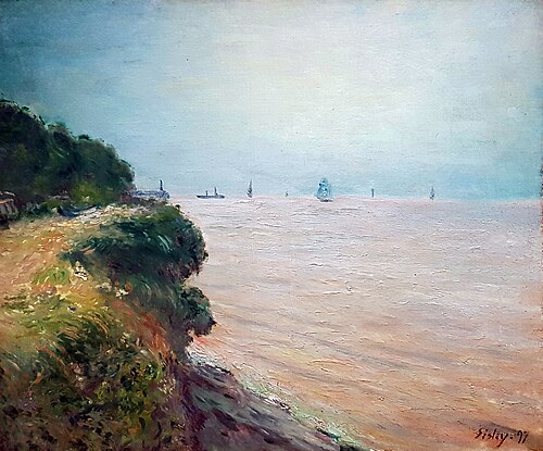 Langland Bay, 1897, Alfred Sisley