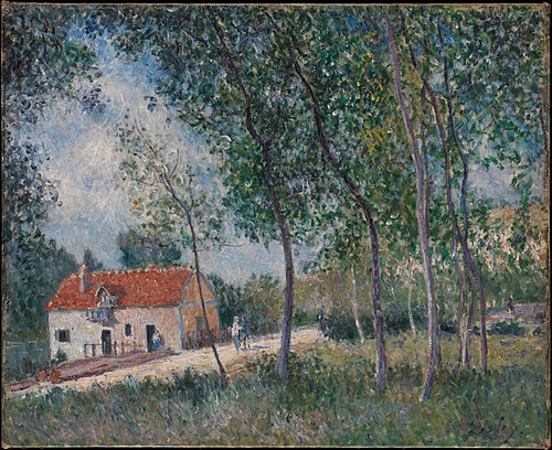 The Road from Moret to Saint-Mammès, 1883, Alfred Sisley