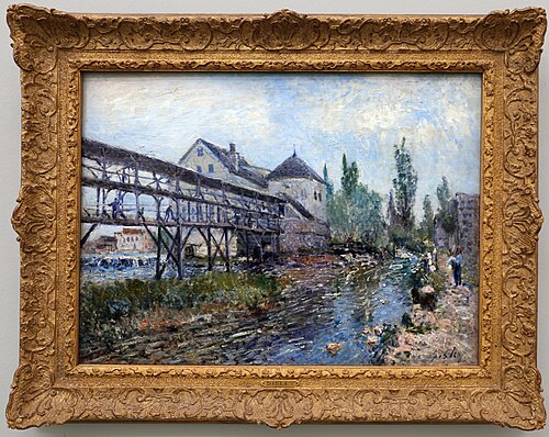 Provencher Watermill at Moret, 1883, Alfred Sisley