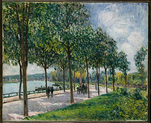 Allée of Chestnut Trees, 1878, Alfred Sisley