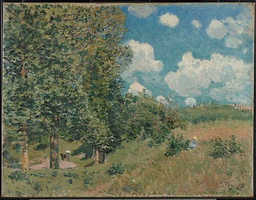 La Route de Versailles à Saint-Germain, 1875, Alfred Sisley