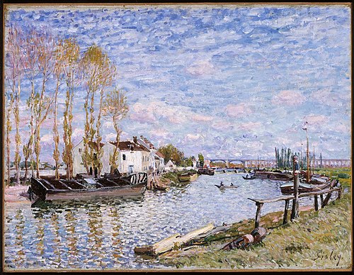 The Loing at Saint-Mammès, 1882, Alfred Sisley