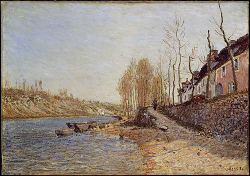 La Croix-Blanche at Saint-Mammès, 1884, Alfred Sisley