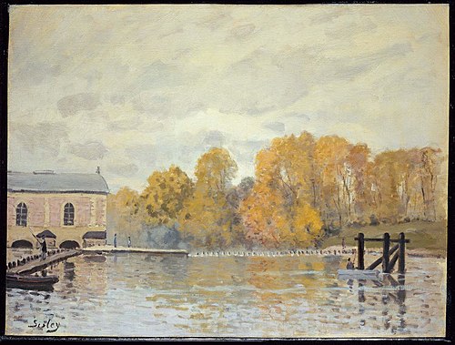 Waterworks at Marly, 1876, Alfred Sisley