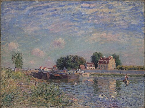 The Canal at Saint-Mammes, 1885, Alfred Sisley