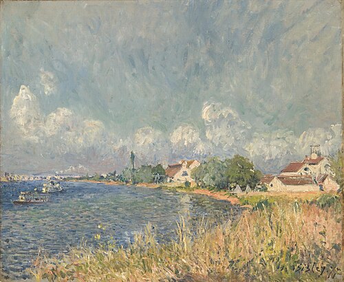 The Seine at Billancourt, 1877, Alfred Sisley