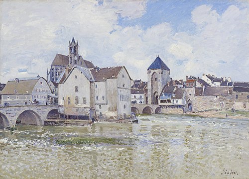 Le Pont de Moret, 1888, Alfred Sisley