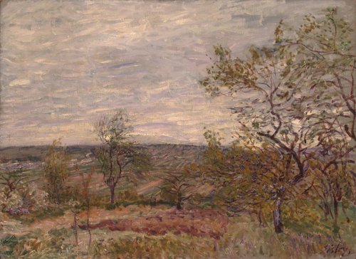 Windy Day at Veneux, 1882, Alfred Sisley