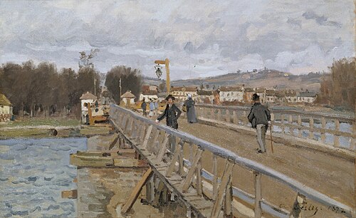 Passerelle d'Argenteuil, 1872, Alfred Sisley