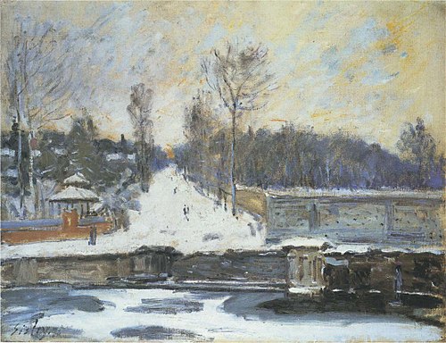 The Watering Place at Marly-le-Roi, 1875, Alfred Sisley