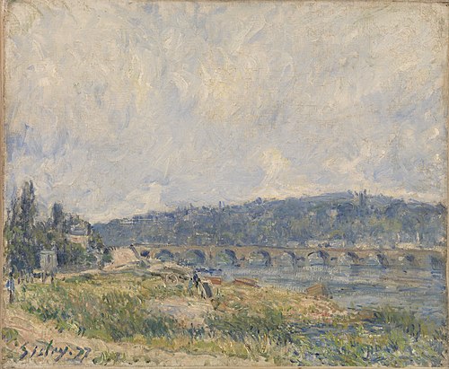 Sèvres Bridge (Le Pont de Sèvres), 1877, Alfred Sisley