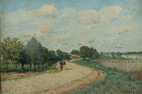 The Road to Mantes, 1874, Alfred Sisley