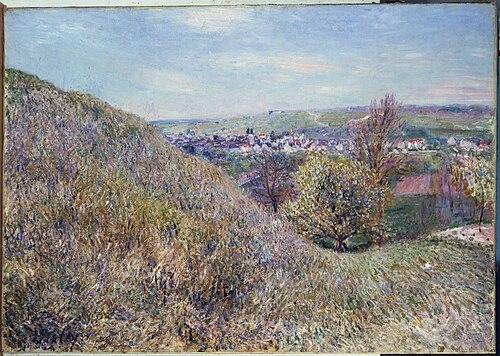 On the Hills of Moret in the Spring - Morning, 1880, Alfred Sisley