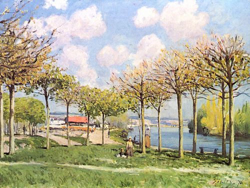 The Seine at Bougival, 1876, Alfred Sisley