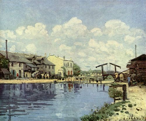 Le Canal Saint-Martin, 1872, Alfred Sisley