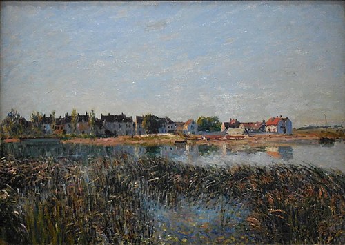 Vue de Saint-Mammès, 1881, Alfred Sisley