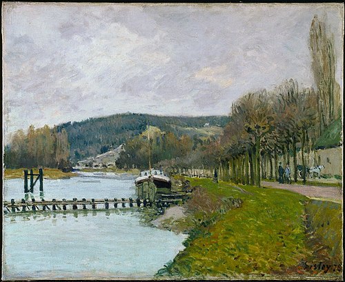 The Slopes of Bougival, 1875, Alfred Sisley