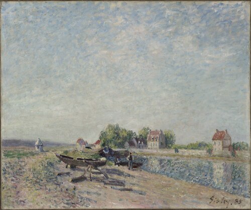 Saint-Mammès, Loing Canal, 1885, Alfred Sisley